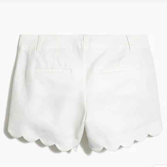JCrew Factory scallop edge linen/cotton short sz 2 - Picture 2 of 7